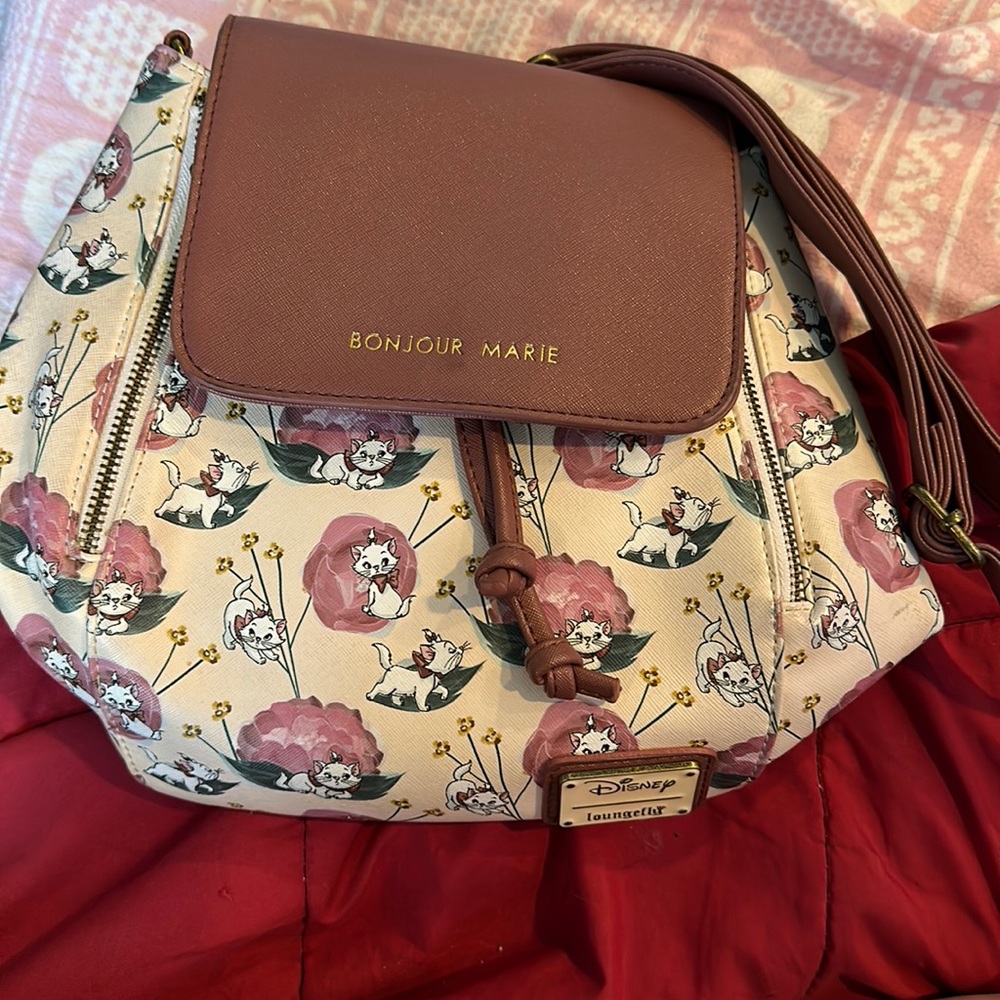 Loungefly Marie Floral APO convertible backpack/purse